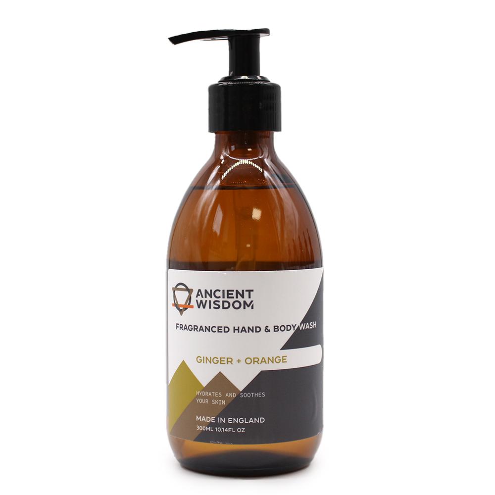 4x Ginger & Orange Hand & Body Wash 300ml