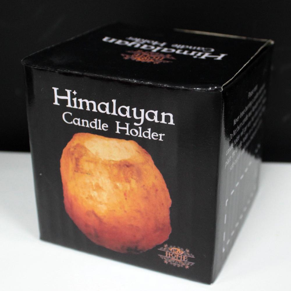 4x Quality Natural Salt Candle Holder