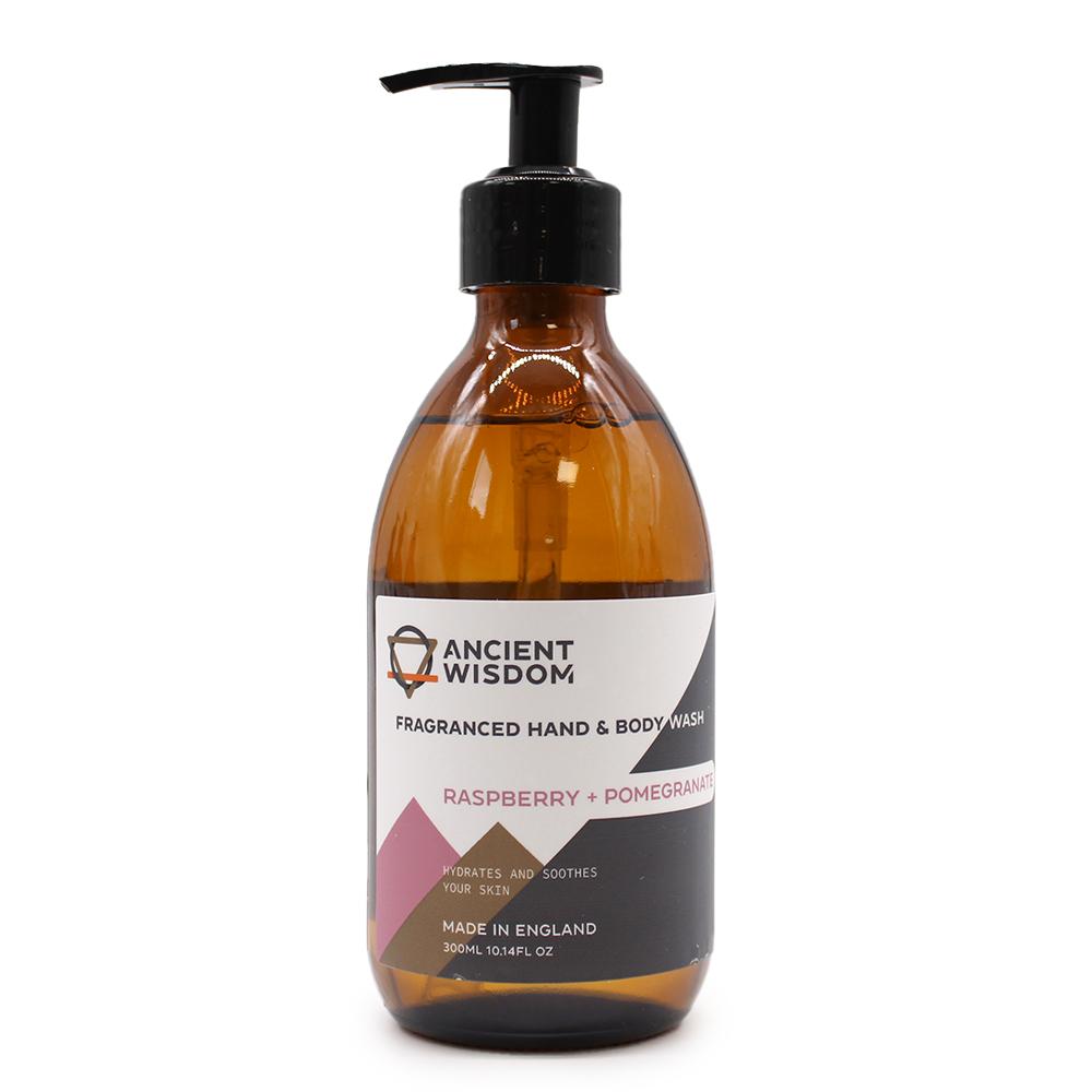 4x Raspberry & Pomegranate Hand & Body Wash 300ml