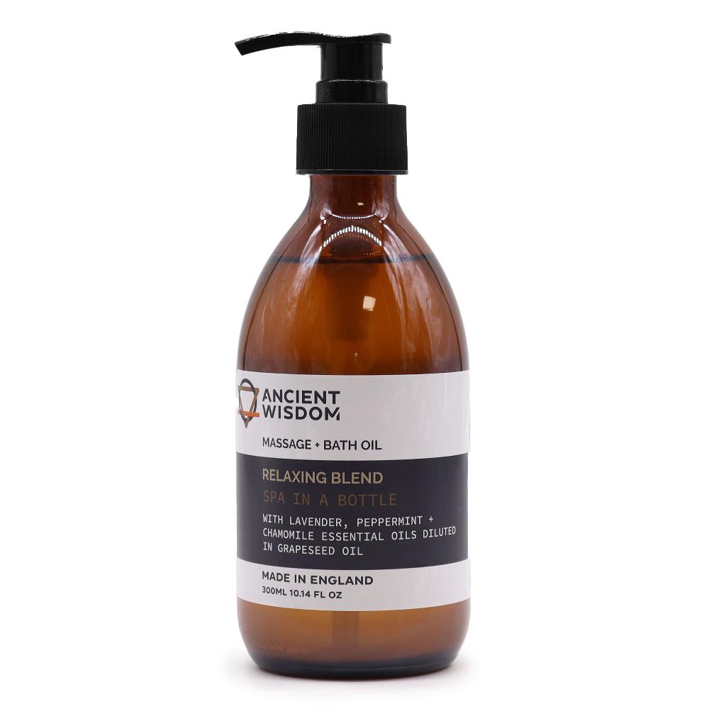 4x Relaxing Massage and Bath Oil - 300ml