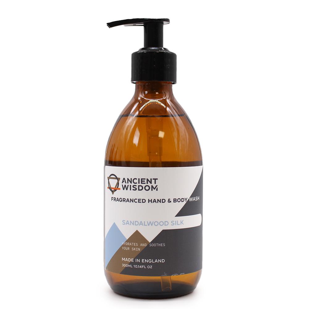 4x Sandalwood Silk Hand & Body Wash 300ml