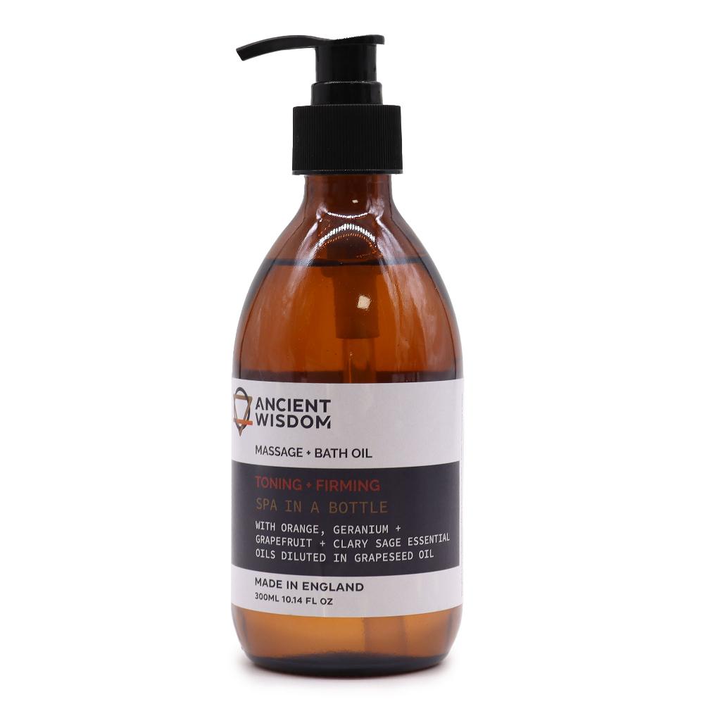 4x Toning and Firming Massage and Bath Oil - 300ml