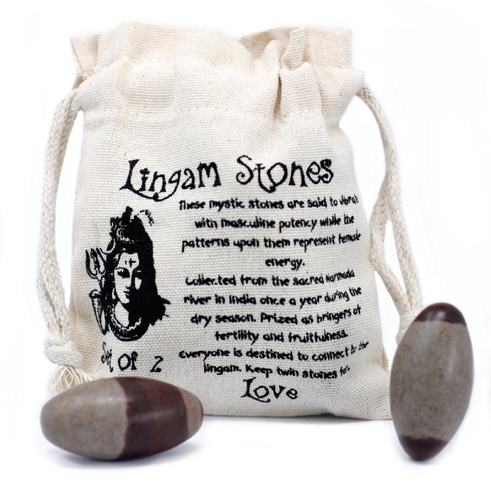 4x Two Inch Lingam - 2 Stones ( 4 Pouches)
