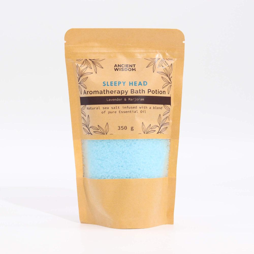 5x Aromatherapy Bath Potion In Kraft Bag 350g - Sleepy Head