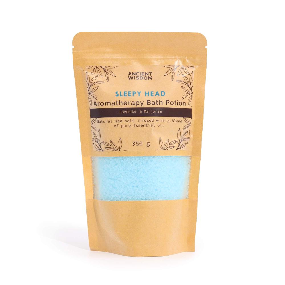 5x Aromatherapy Bath Potion In Kraft Bag 350g - Sleepy Head