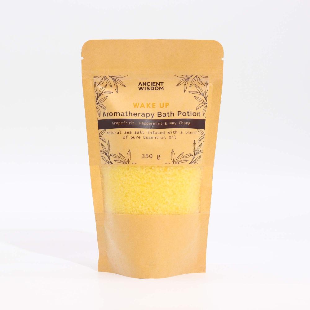 5x Aromatherapy Bath Potion In Kraft Bag 350g - Wake Up