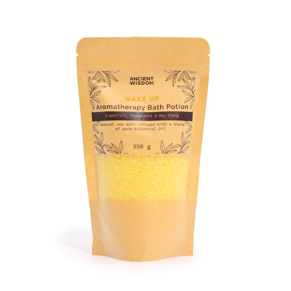 5x Aromatherapy Bath Potion In Kraft Bag 350g - Wake Up