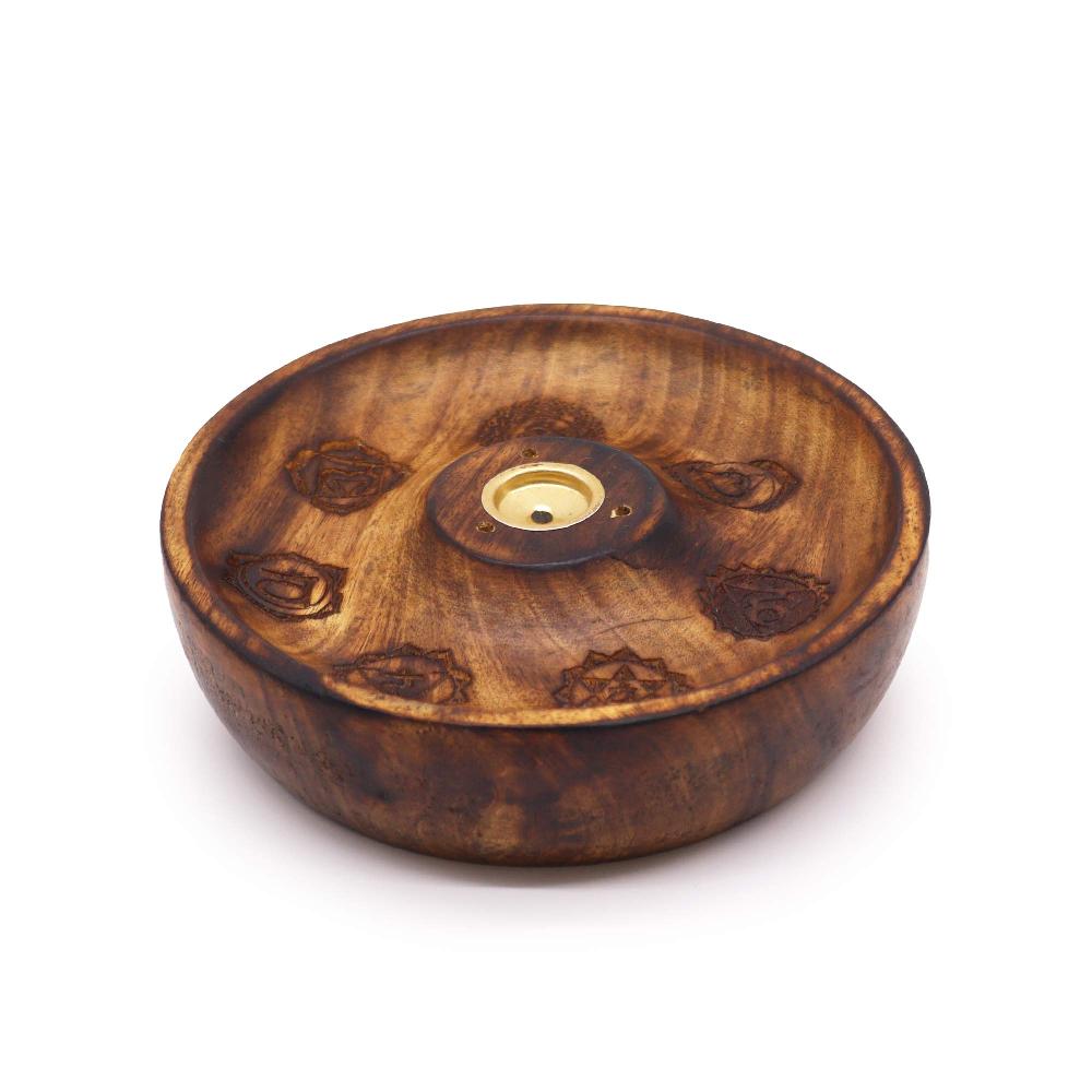 5x Incense Stick & Cone Burner Disc - 7 Chakra