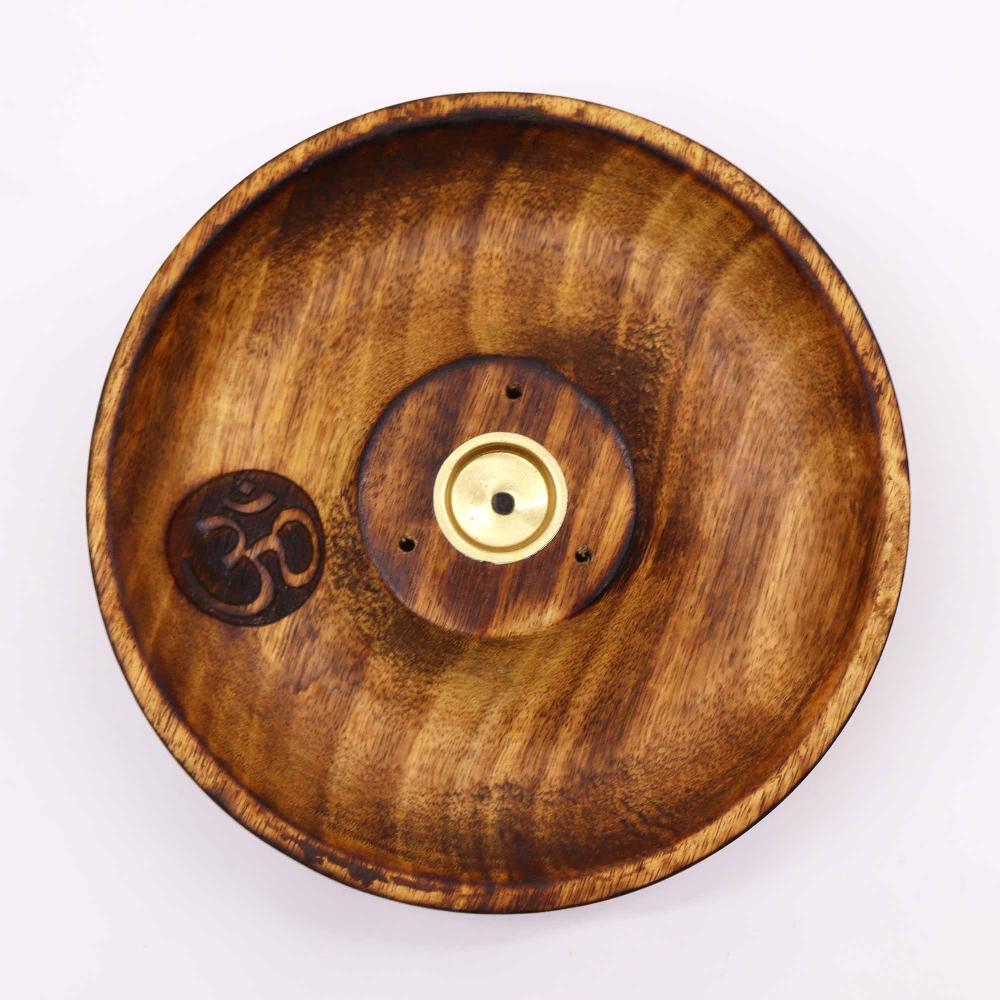 5x Incense Stick & Cone Burner Disc - Om