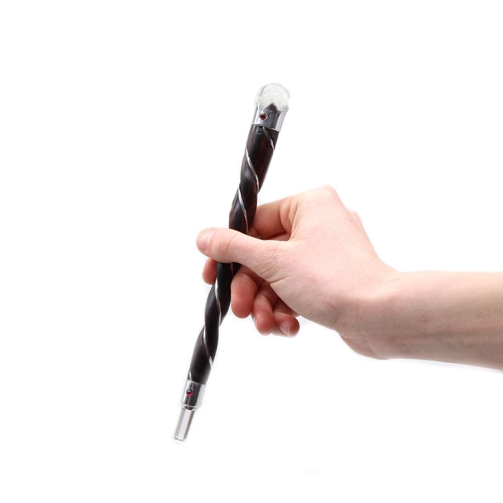 5x Twisted Wood And Rock Quartz Wand