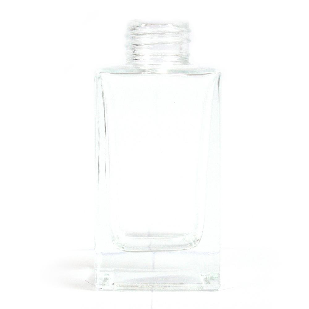 6x 100 ml Square Long Reed Diffuser Bottlle - Clear