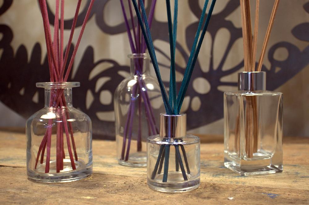 6x 140 Ml Round Alchemist Reed Diffuser Bottle - Clear