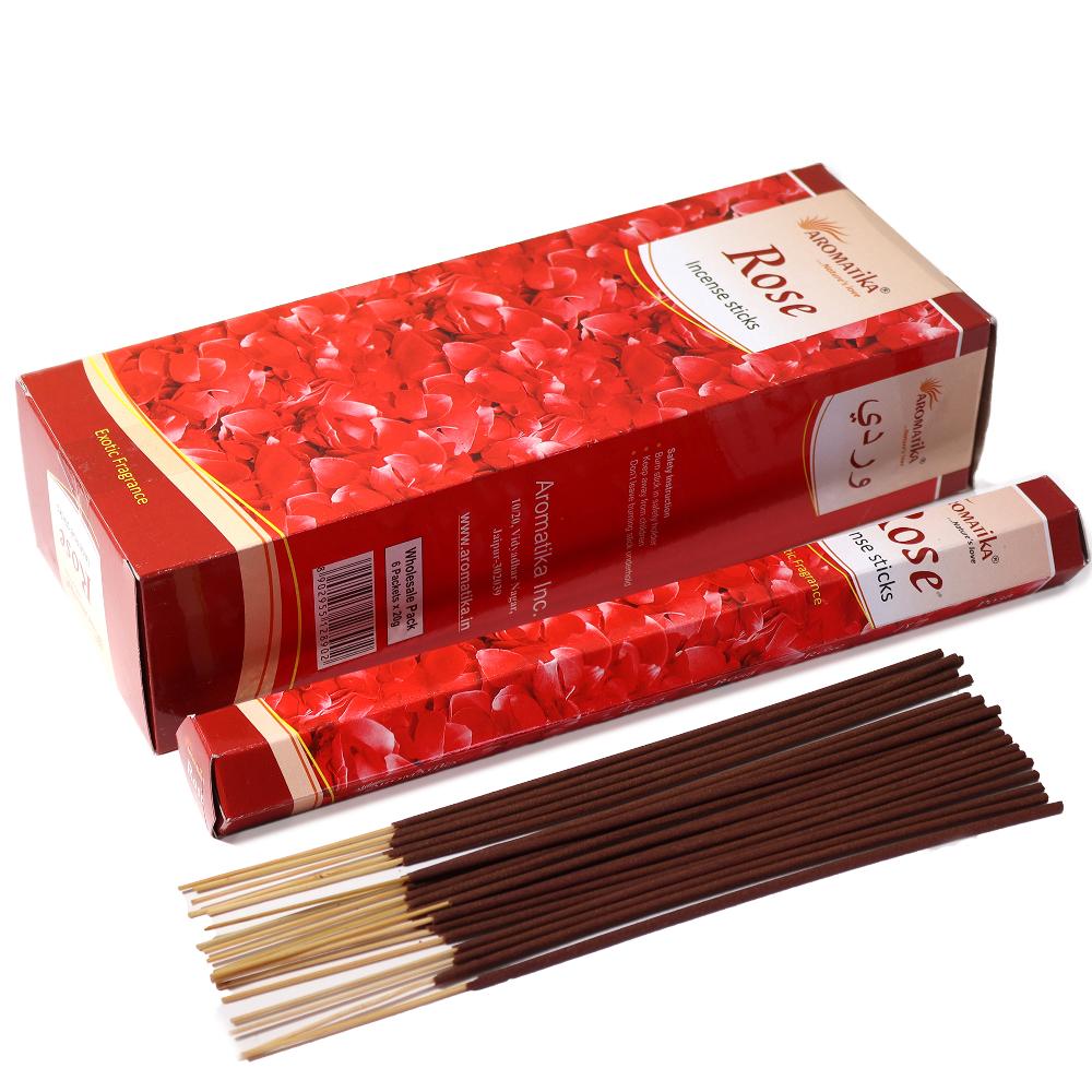 6x Aromatika Charcoal Free Hex Incense - Rose