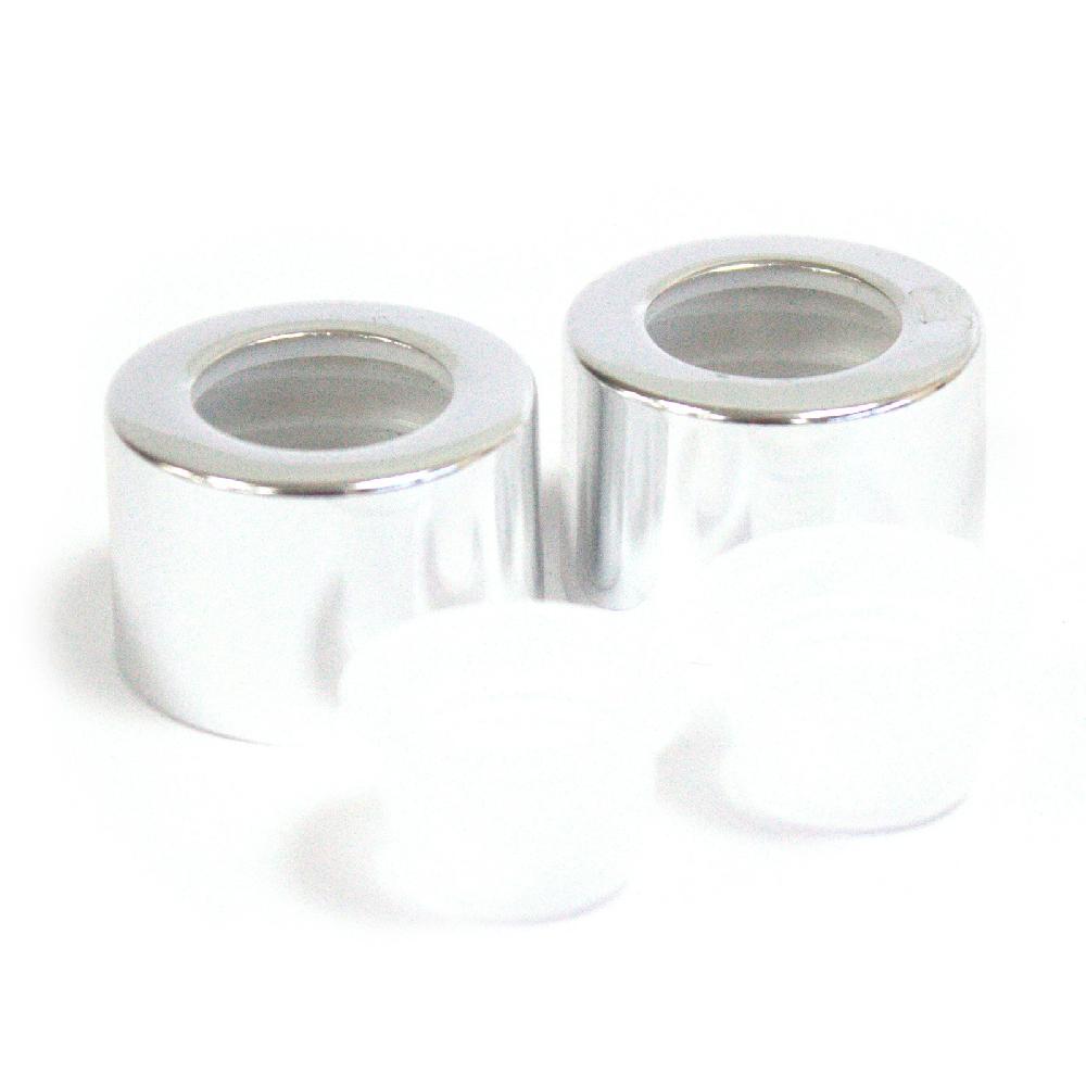6x Cap for RDBot- 11/12/13/14/15/16 3cm - Silver Top