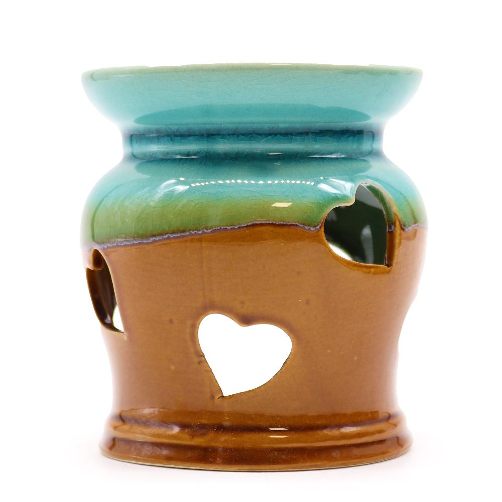 6x Classic Rustic Oil Burner - Heart Cut-out (assorted)