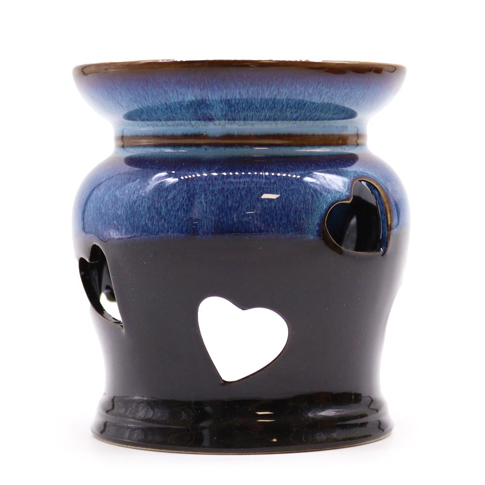 6x Classic Rustic Oil Burner - Heart Cut-out (assorted)
