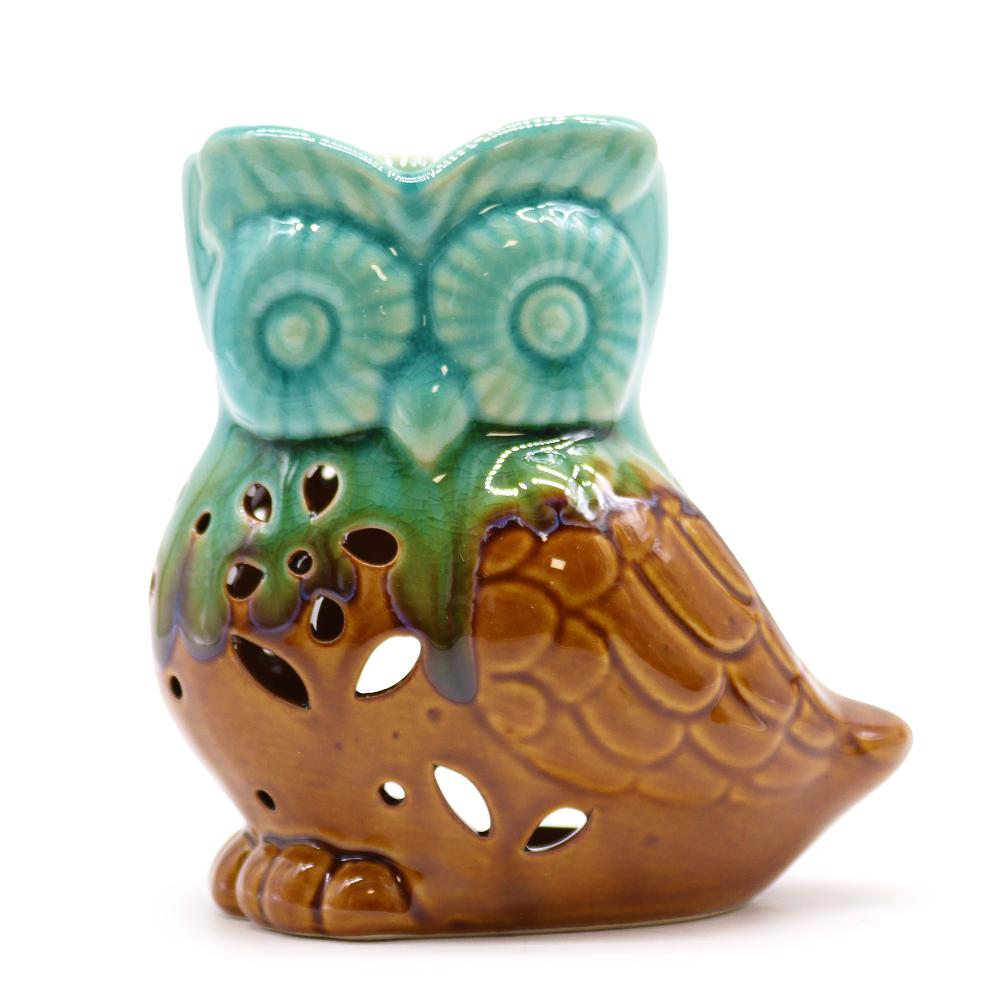 6x Classic Rustic Oil Burner - Owl Side-on (assorted)