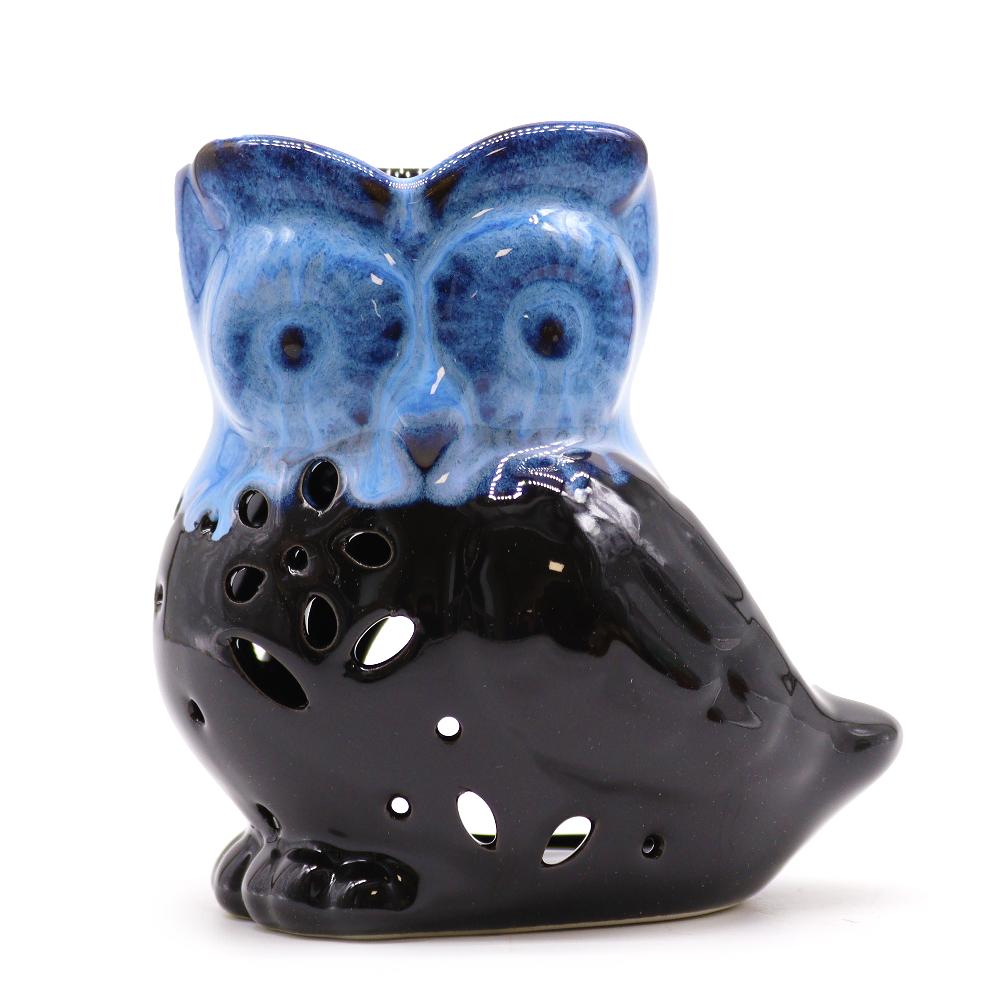 6x Classic Rustic Oil Burner - Owl Side-on (assorted)