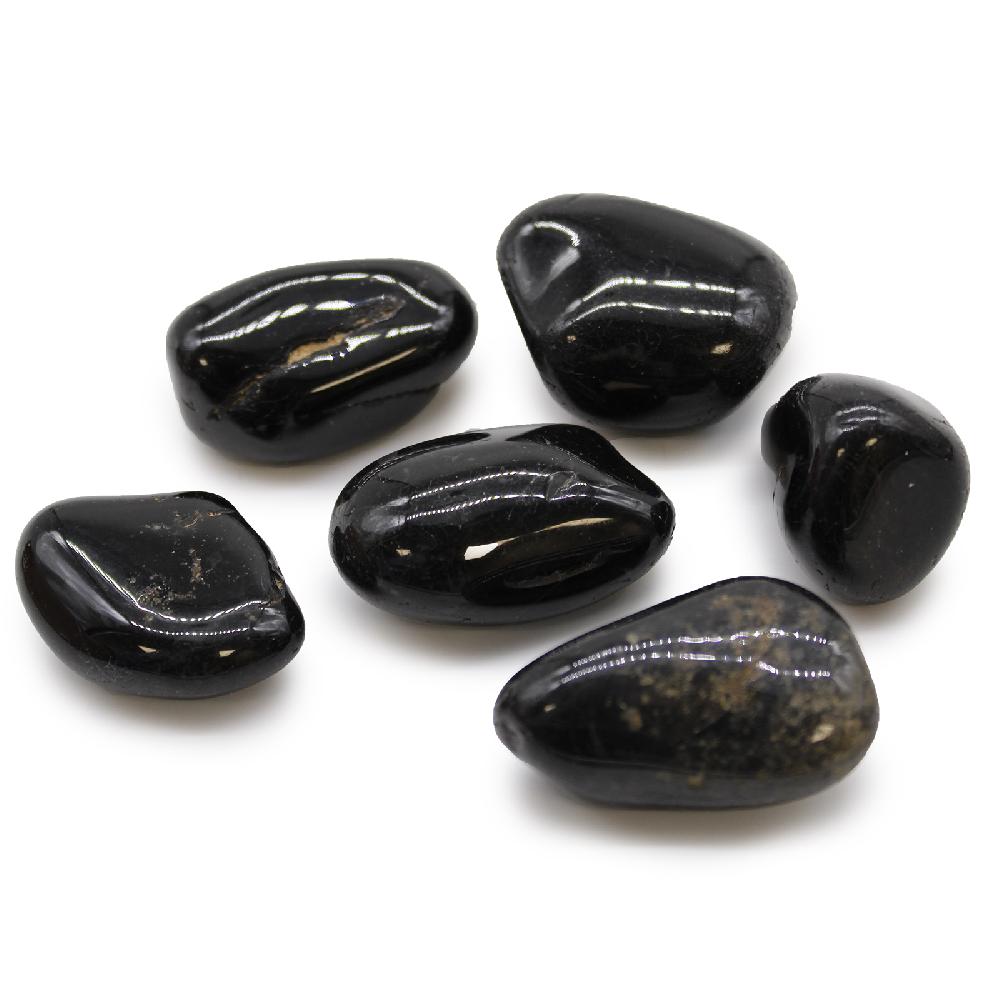 6x Large African Tumble Stone - Black Onyx
