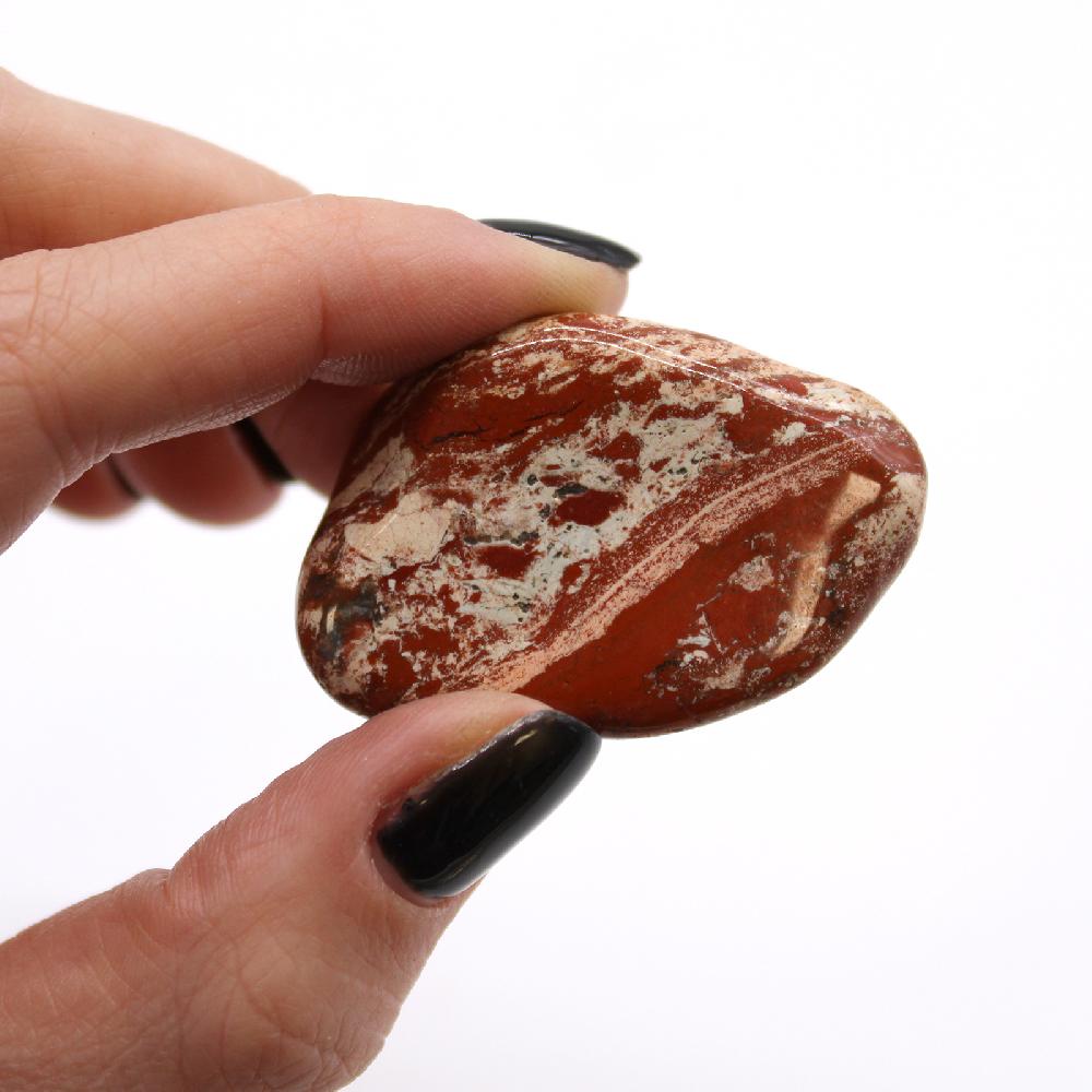 6x Large African Tumble Stone - Light Jasper - Brecciated