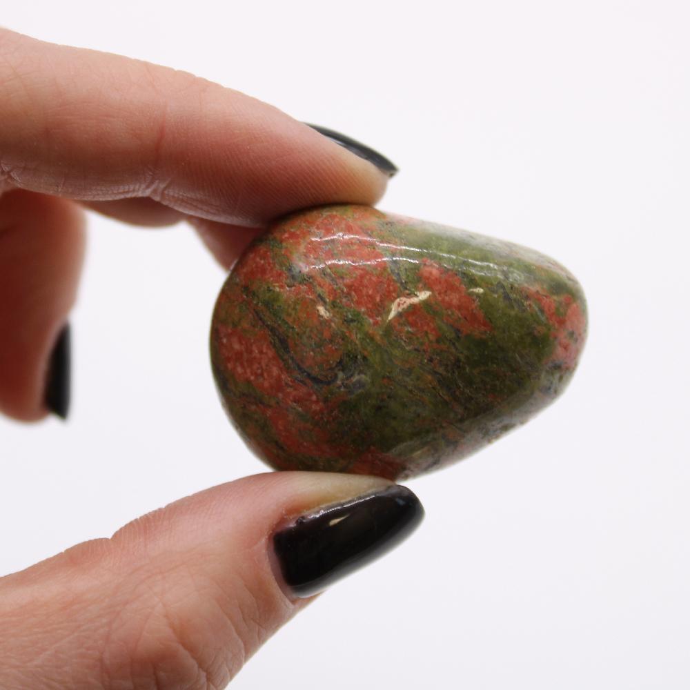 6x Large African Tumble Stone - Unakite