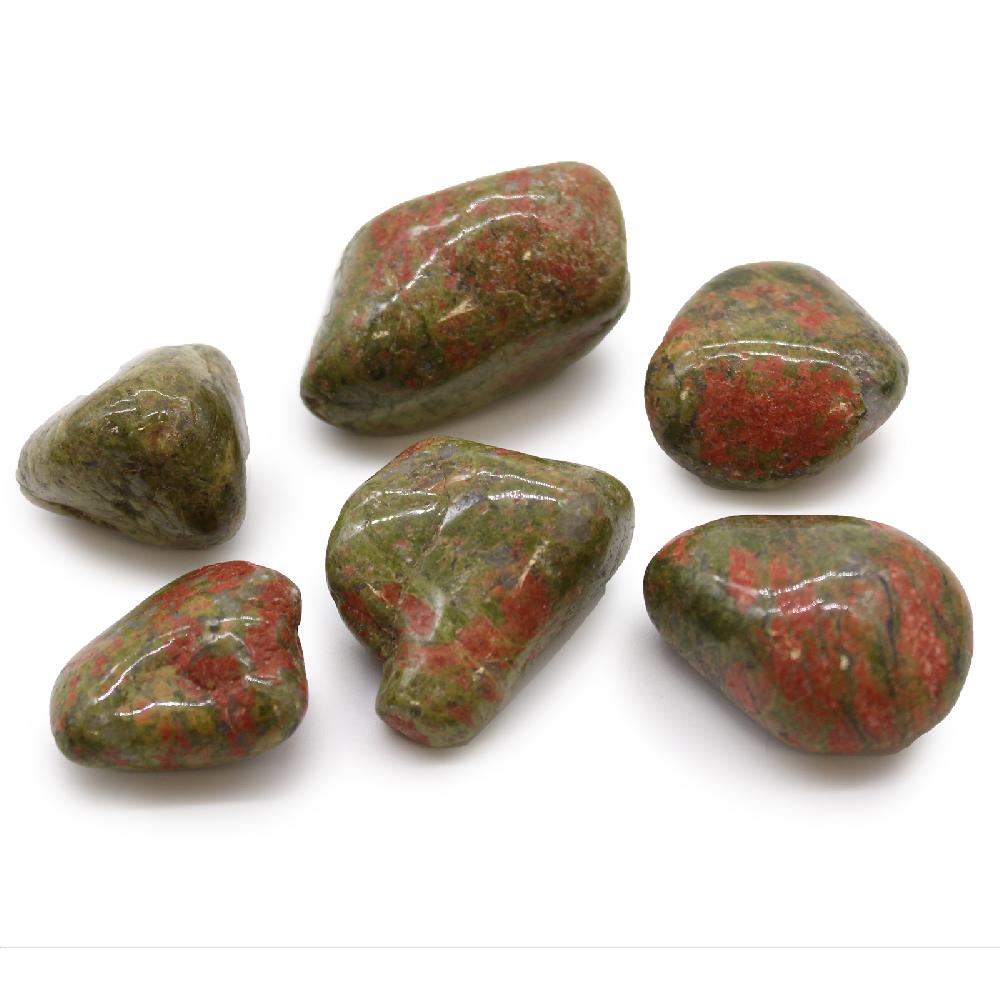 6x Large African Tumble Stone - Unakite