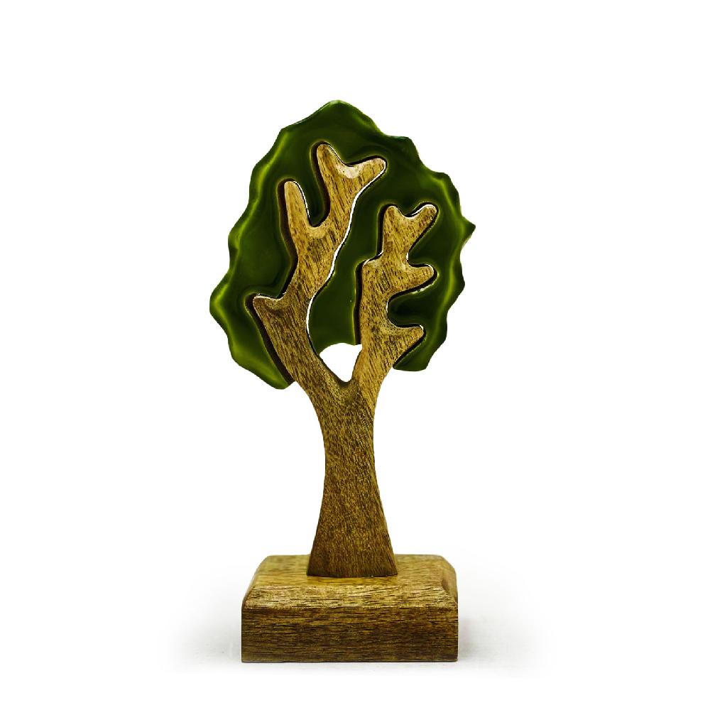 6x Lost in the Forrest - Single Tree 3D Wooden Decoration