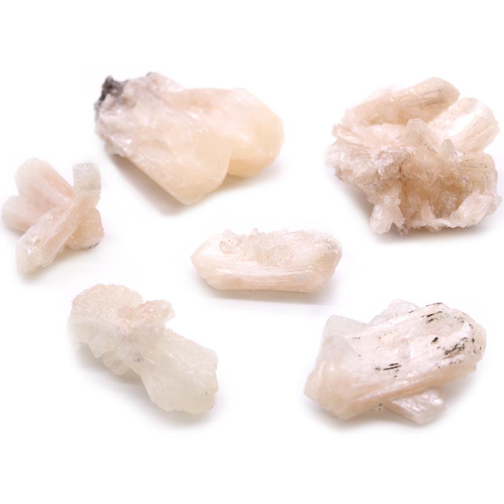 6x Stilbite Combination With Appophyllite 20-30mm