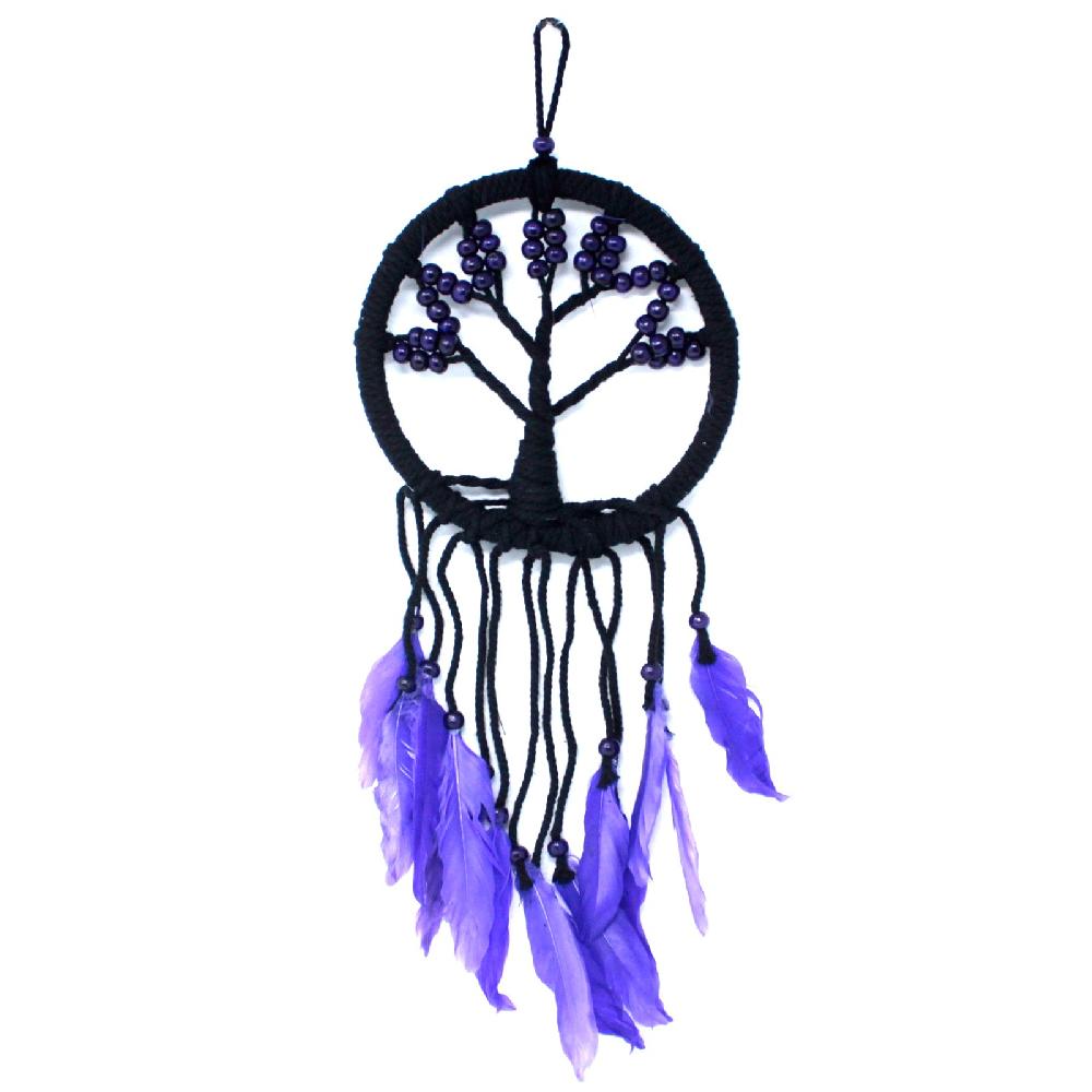 6x Tree Of Life Dreamcatcher - 16cm (assorted)