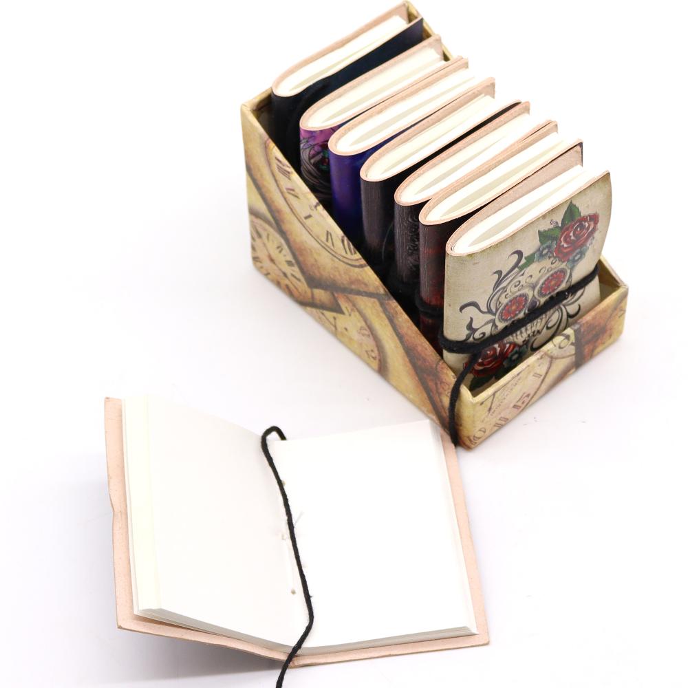 8x Assorted Gothic Notebooks 7x10cm (display Pack)