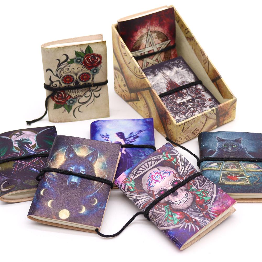 8x Assorted Gothic Notebooks 7x10cm (display Pack)