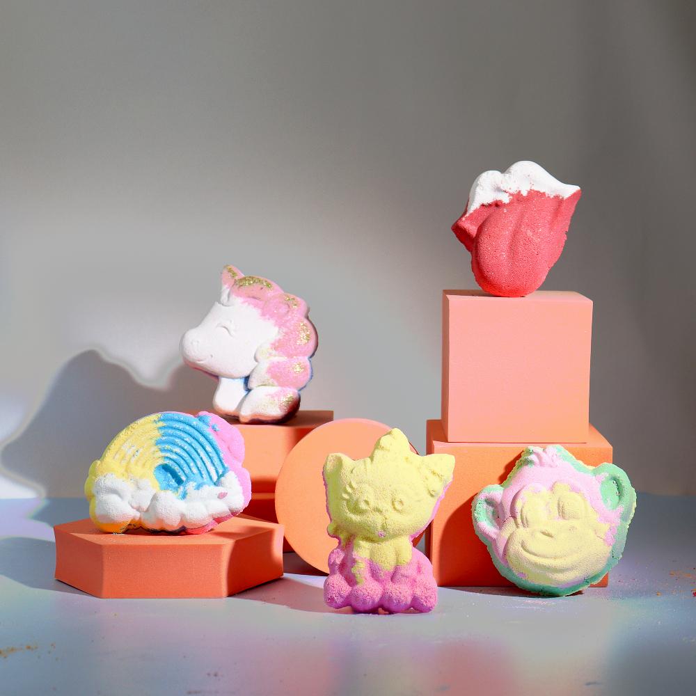 8x Unicorn Bath Bomb 100g - Passion Fruit