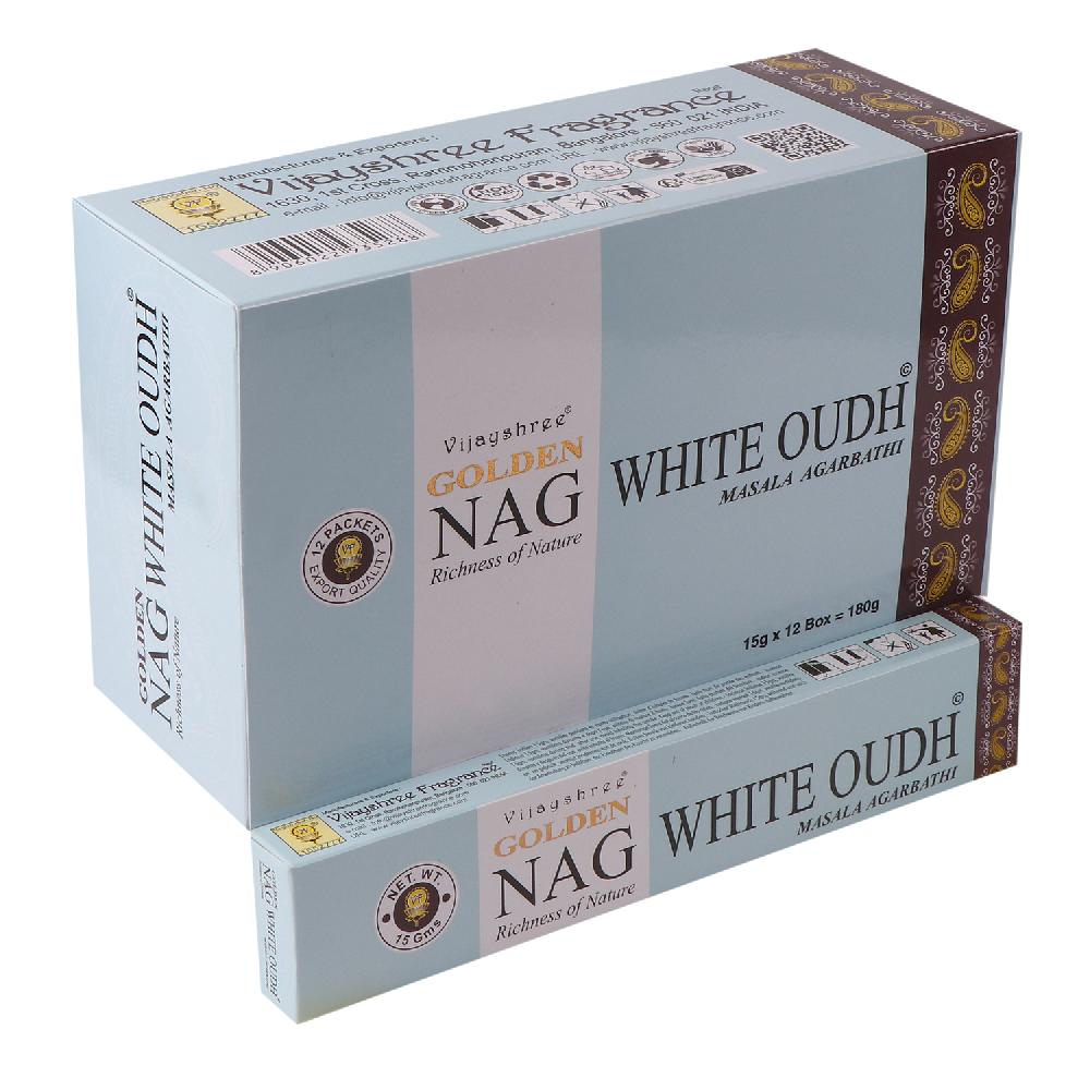 12x 15g Golden Nag - White Oudh