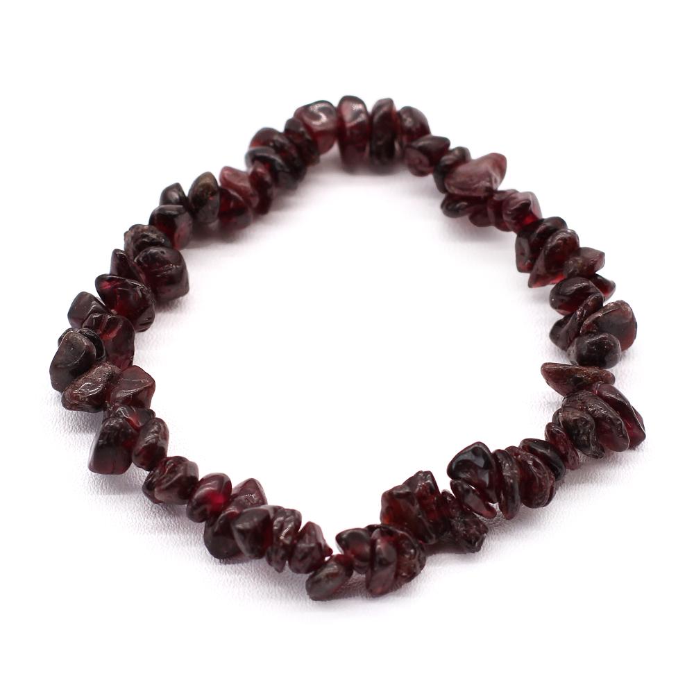 12x Chipstone Bracelet - Blood Garnet