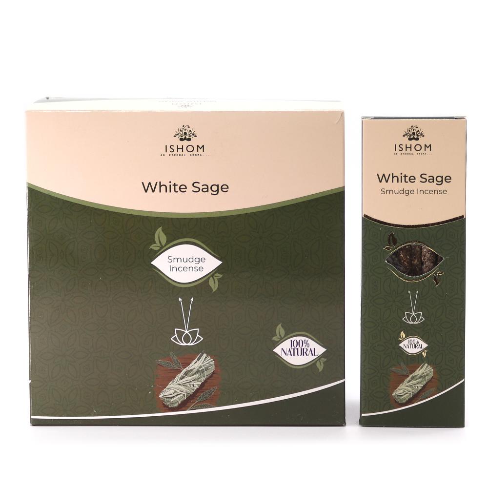 12x Ishom Smudge Incense - White Sage