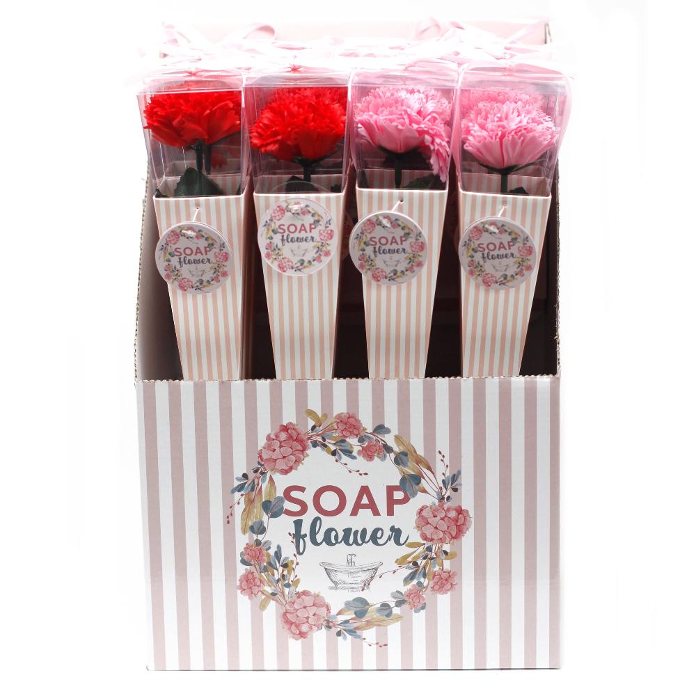 12x Soap Flower - Medium Carnation