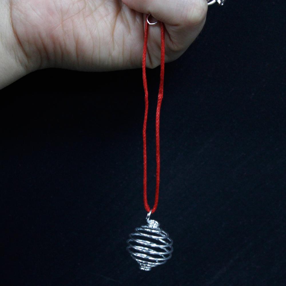 12x Spiral Cage Pendants 20mm