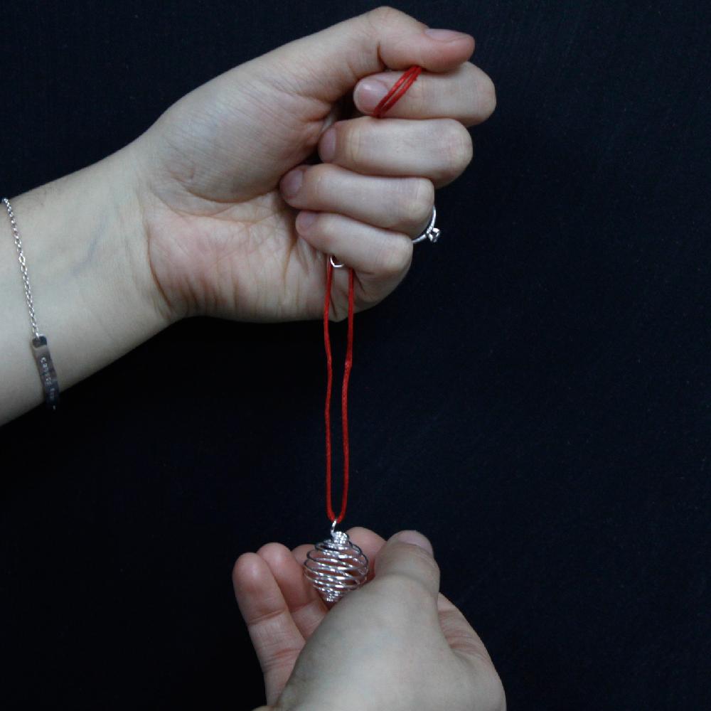 12x Spiral Cage Pendants 20mm
