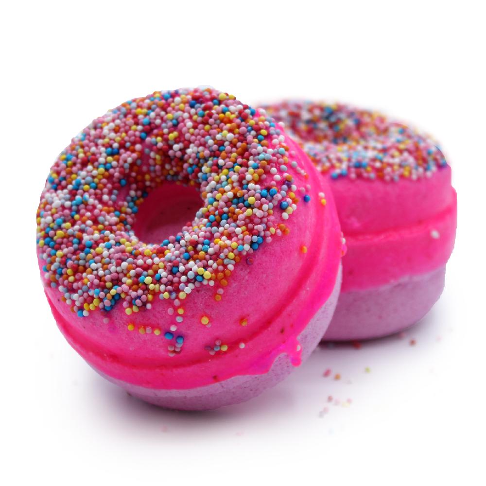 16x Raspberry Bath Donuts