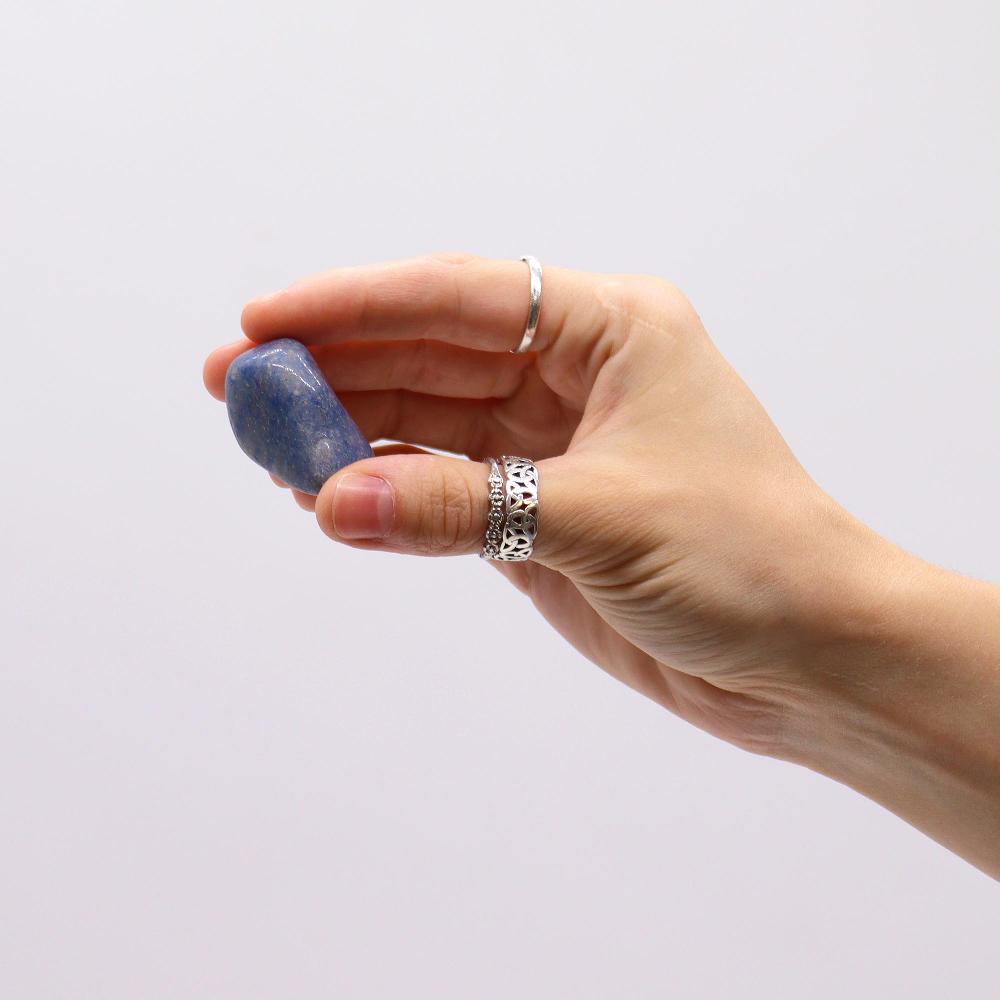18x XL Tumble Stones - Blue Quartz
