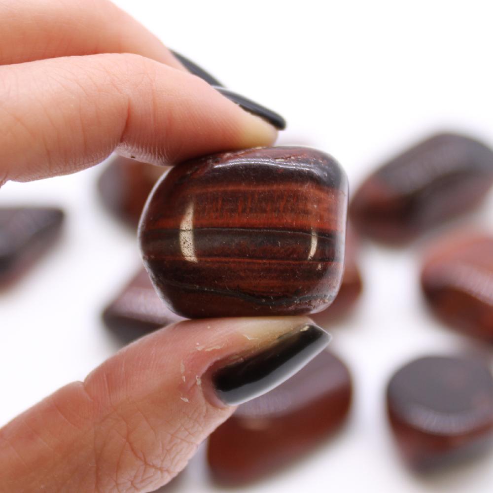18x XL Tumble Stones - Red Tiger Eye