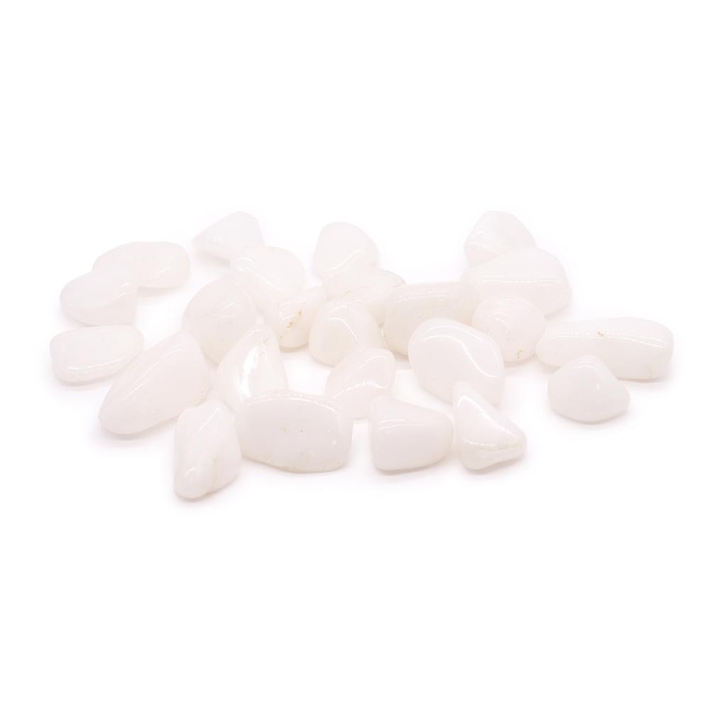 24x L Tumble Stone - Quartz Snow