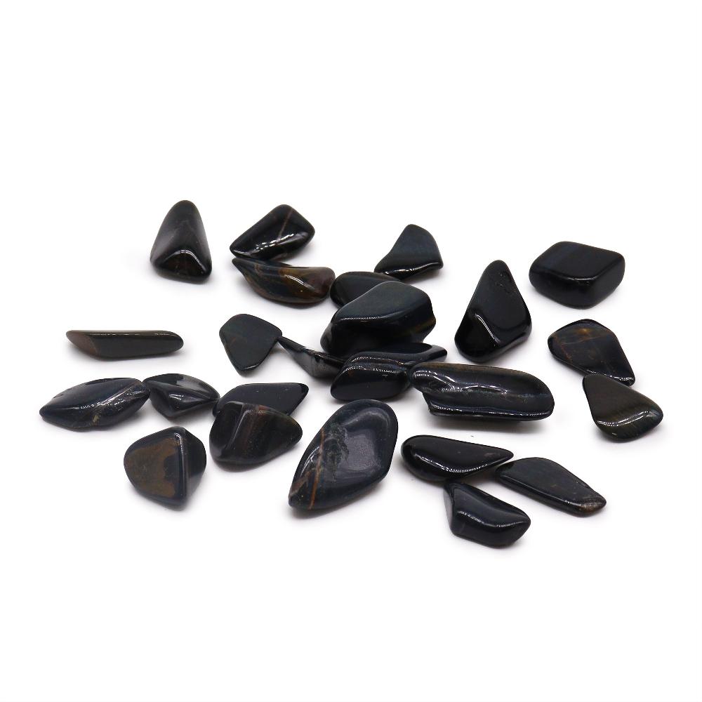 24x M Tumble Stone - Blue Tiger Eye