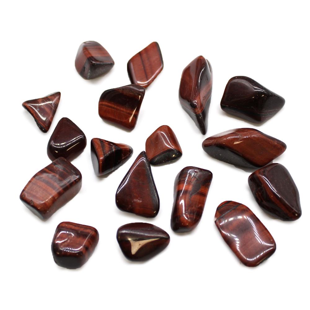24x M Tumble Stone - Red Tiger Eye