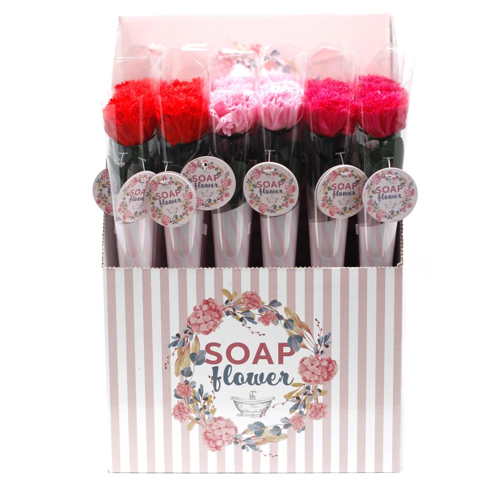 24x Soap Flower - Small Carnation