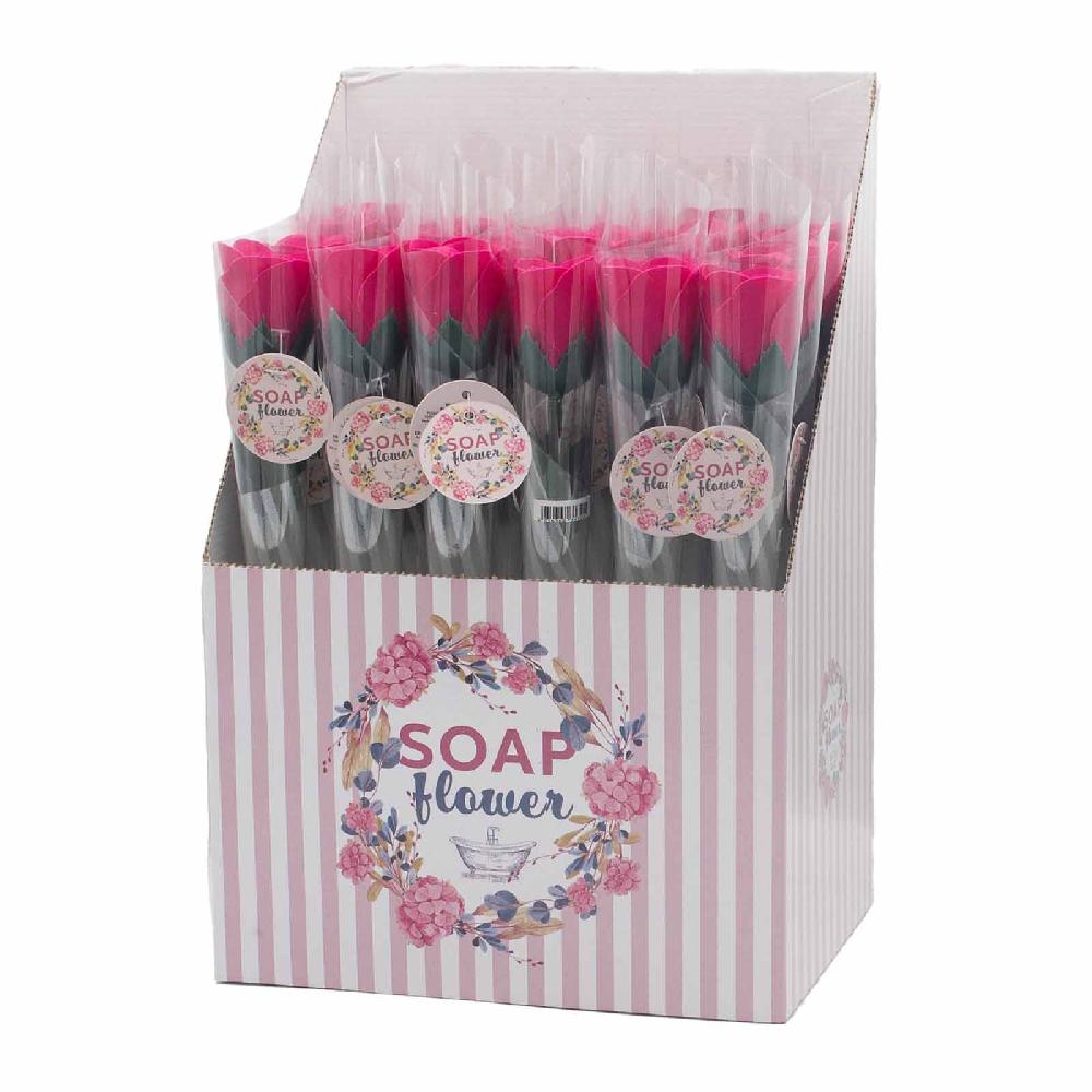 24x Soap Flower - Small Pink Rose