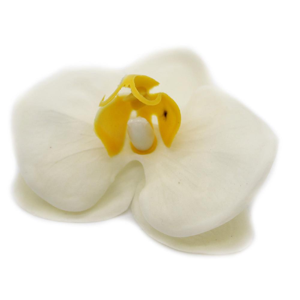 25x Craft Soap Flower - Orchid - Cream