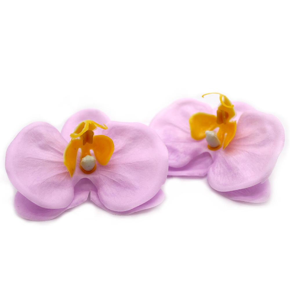 25x Craft Soap Flower - Orchid - Purple