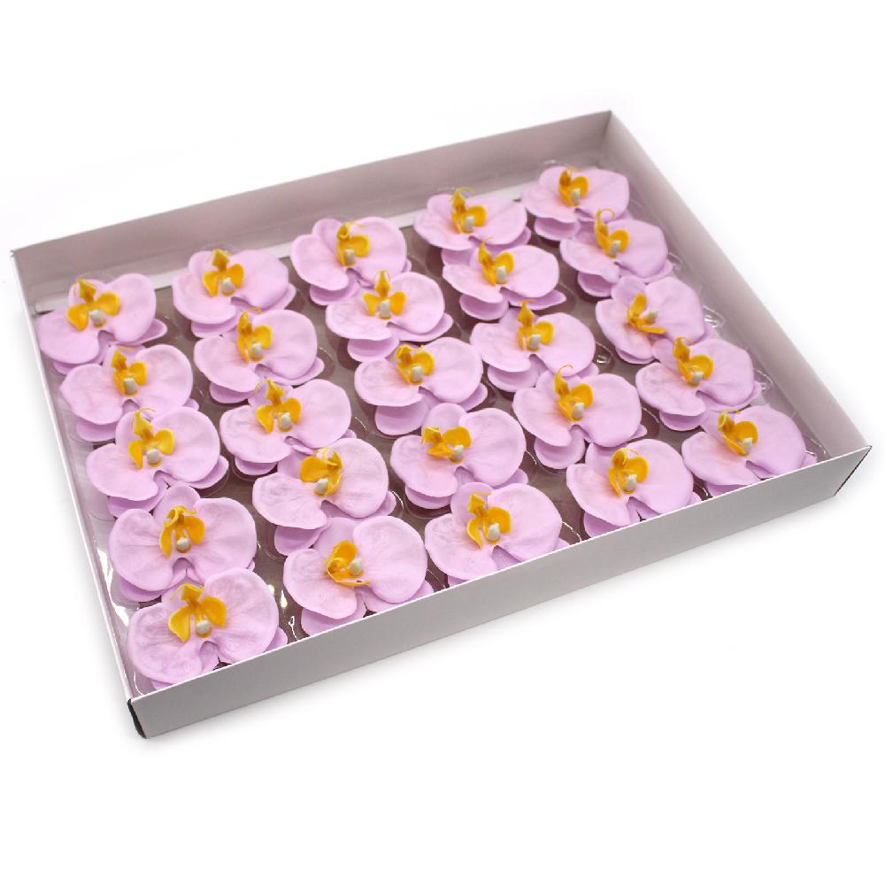 25x Craft Soap Flower - Orchid - Purple