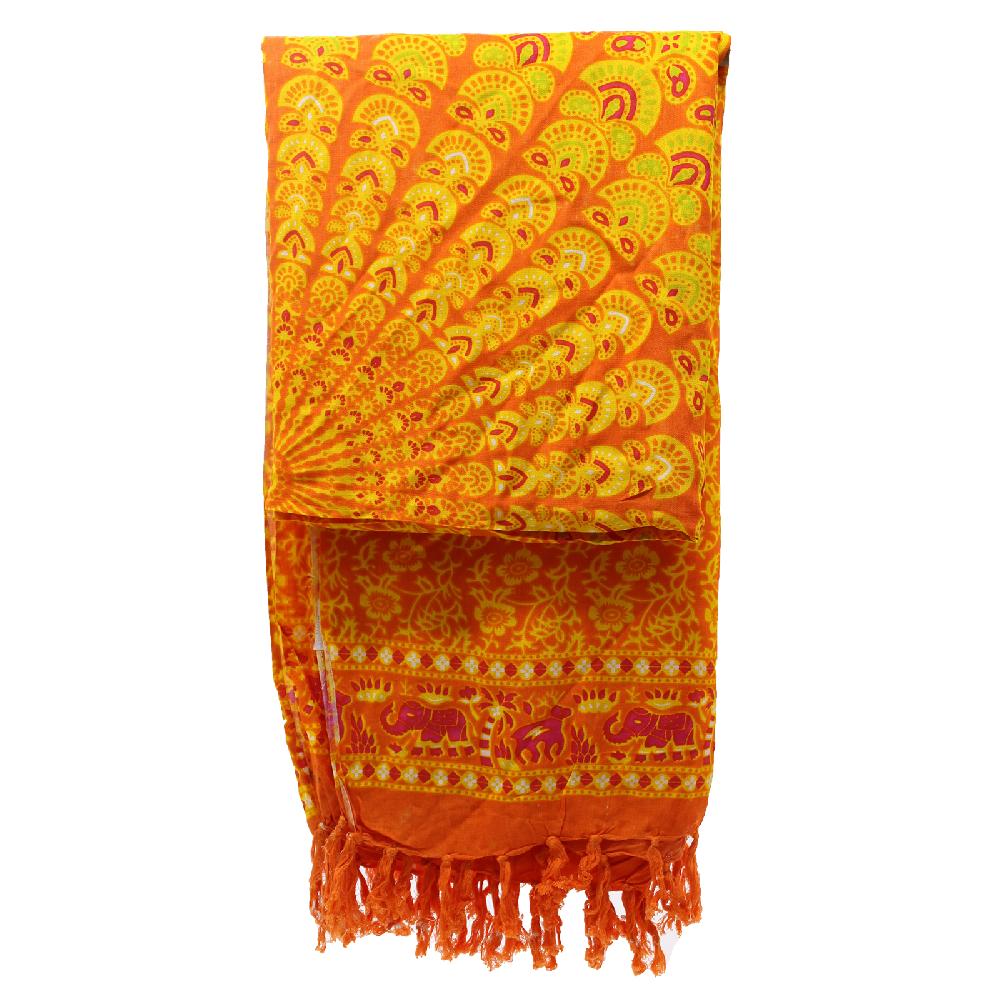 2x Lime Orange Mandala Sarongs